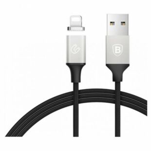 Baseus Insnap series magnetic cable For Lightning 1.2M Silver + Black