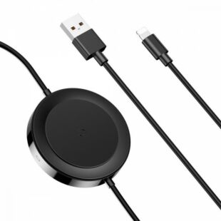Baseus Wireless Charger + Lightning Cable Black