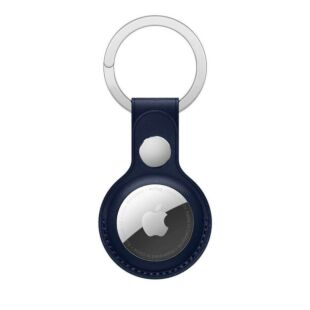 Leather Key Ring for AirTag - Deep Navy (Copy)
