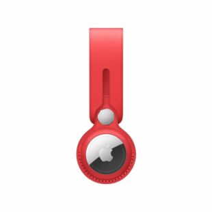 Leather Loop for AirTag - Red (Copy)
