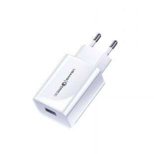 USAMS T22 Single USB QC3.0 Travel Charger (EU) White