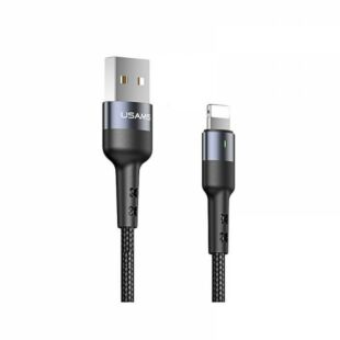 USAMS U26 Lightning Charging and Data Cable 1M Black