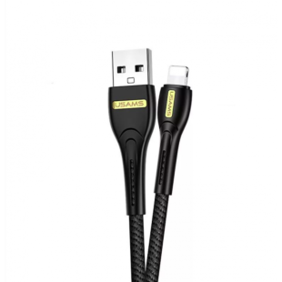 USAMS U40 Lightning Charging and Data Cable 1M Black