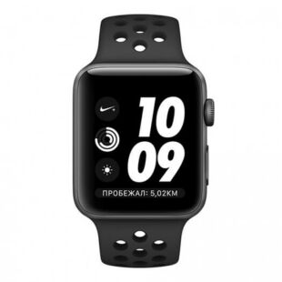 Apple Watch Nike+ Series 3 GPS 38mm Space Gray Aluminum Case with Anthracite/BlackSport Band (MTF12)