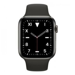 Apple Watch Series 5 GPS+LTE 40mm Space Black Titanium with Black Sport Band (MWQE2)