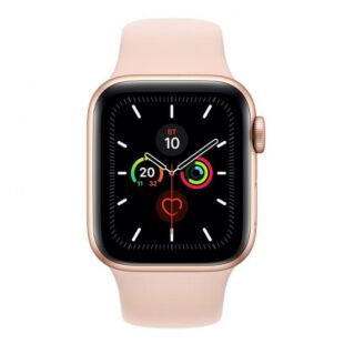 Apple Watch Series 5 40mm Gold Aluminum Case with Pink Sand Sport Band (MWV72)