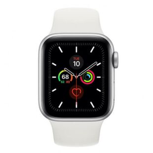 Apple Watch Series 5 GPS + LTE 40mm Silver Aluminum Case with White Sport Band (MWWN2)