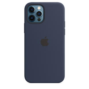 Чехол для iPhone 12 - 12 PRO Silicone Case with MagSafe Deep Navy (MHL43)