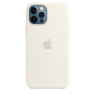 Чехол для iPhone 12 - 12 PRO Silicone Case with MagSafe White (MLH53)