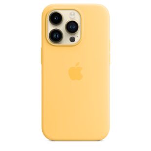 Чехол Apple Silicone case for iPhone 14 Pro - Sunglow (High Copy)
