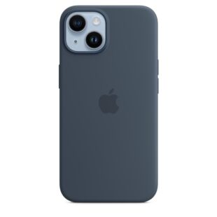 Чехол Apple Silicone case for iPhone 14 Plus - Storm Blue (High Copy)