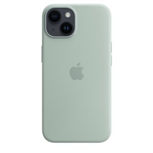 Чехол Apple Silicone case for iPhone 14 Plus - Succulent (High Copy)