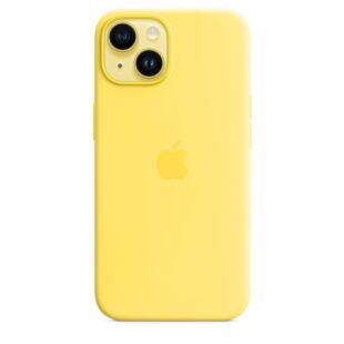 Чехол Apple Silicone case for iPhone 14 - Canary Yellow (High Copy)