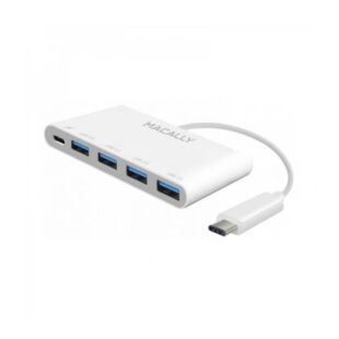 Адаптер Macally Type-C to USB-A 3.0 with Type-C PD White