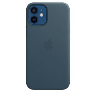 Чехол для iPhone 12 Mini Leather Case with MagSafe Baltic Blue (MHK83)