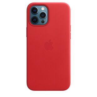 iPhone 12 Pro Max Leather Case with MagSafe (PRODUCT)RED (MHKJ3)