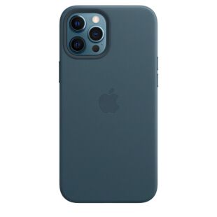 Чехол для iPhone 12 Pro Max Leather Case with MagSafe Baltic Blue (MHKK3)