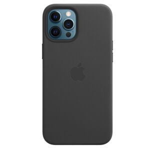 Чехол для iPhone 12 Pro Max Leather Case with MagSafe Black (MHKM3)