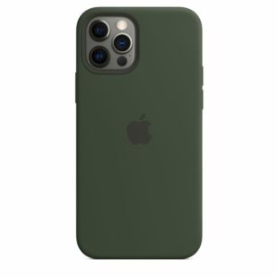Чехол Apple Silicone case with MagSafe and Splash for iPhone 12/12 Pro - Cyprus Green (High Copy)