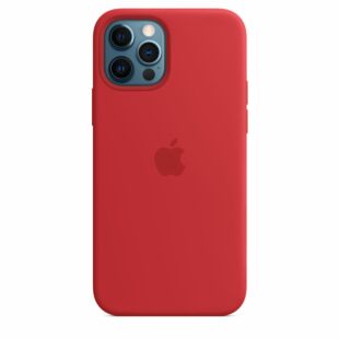 Чехол Apple Silicone case with MagSafe for iPhone 12/12 Pro - Red (High Copy)