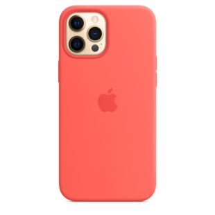 Чехол Apple Silicone case for iPhone 12 Pro Max - Pink Citrus (High Copy)