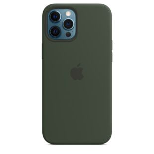 Чехол Apple Silicone case with MagSafe and Splash for iPhone 12 Pro Max - Cyprus Green (High Copy)
