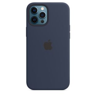 Чехол Apple Silicone case with MagSafe and Splash for iPhone 12 Pro Max - Deep Navy (High Copy)