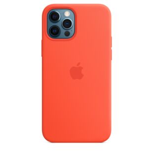 Чехол iPhone 12 - 12 PRO Silicone Case with MagSafe Electric Orange (MKTR3)