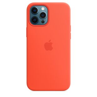 iPhone 12 Pro Max Silicone Case with MagSafe Electric Orange (MKTX3)