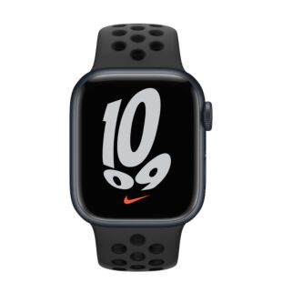 Apple Watch Nike+ Series 7 45mm Midnight Aluminium Case with Anthracite Black Nike Sport Band (MKNC3UL/A)
