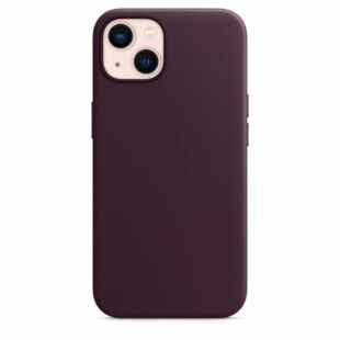 Чехол для iPhone 13 Leather Case with MagSafe Dark Cherry (MM143)