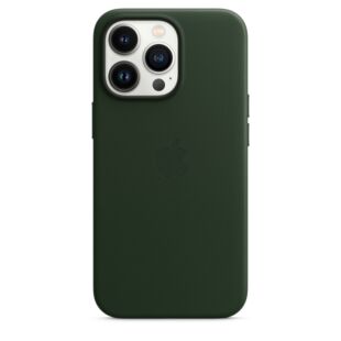Чехол для iPhone 13 Pro Leather Case with MagSafe Sequoia Green (MM1G3)