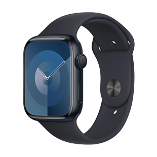 Apple Watch Series 9 45mm Midnight Aluminum Case with Midnight Sport Band M/L