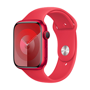 Apple Watch Series 9 45mm (PRODUCT)RED Aluminum Case with RED Sport Band S/M