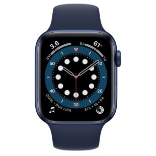 Apple Watch Series 6 GPS + LTE 44mm Blue Aluminum Case with Deep Navy Sport Band (M09A3/M07J3)