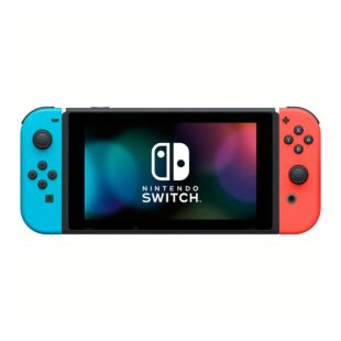 Nintendo Switch V2 with Neon Blue and Neon Red Joy‑Cons