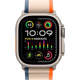 Apple Watch Ultra 2 GPS + Cellular 49mm Titanium Case with Orange/Beige Trail Loop
