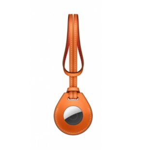 WIWU Calfskin Bag Charm for AirTag - Orange