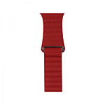 Leather Loop magnetic strap for Apple Watch 38/40 - Red (High Copy)