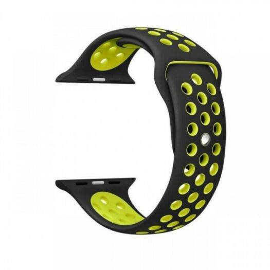 Apple Strap Sport Band for Watch Nike + 42/44 mm Black/Yellow (High Copy) 000010007