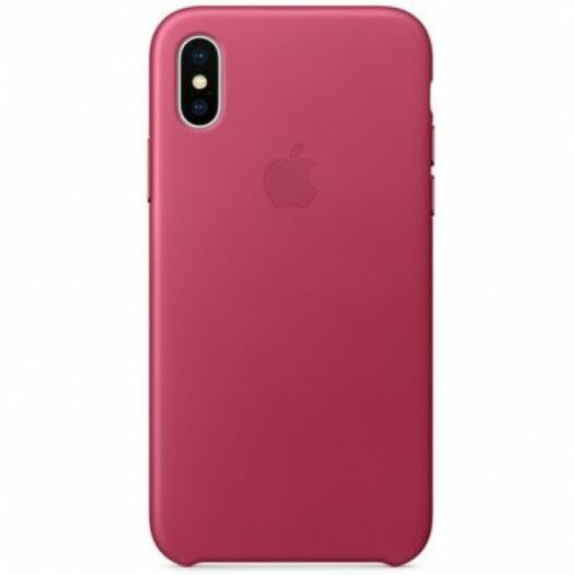 Cover iPhone X Leather Case Pink Fuchsia (MQTJ2) 000008088