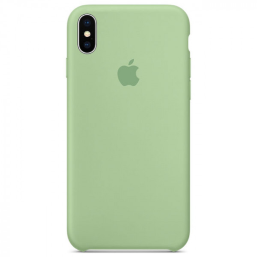 Cover iPhone X Green Silicone Case (High Copy) 000008105