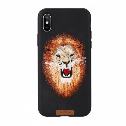 Cover iaeeaaea Rock Best Series Embroidery for IPhone X/XS - LION 000008261