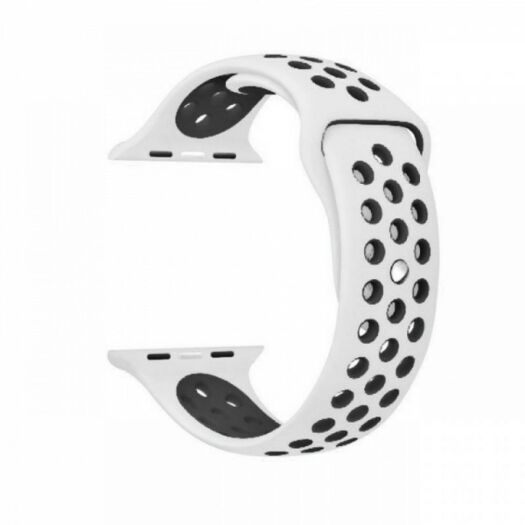 Apple Strap Sport Band for Watch Nike + 42/44 mm White/Black (High Copy) 000011210
