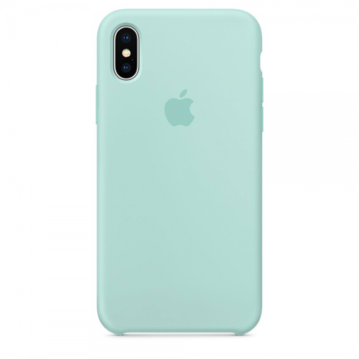 Чехол iPhone X Marine Green Silicone Case (High Copy) 000009775