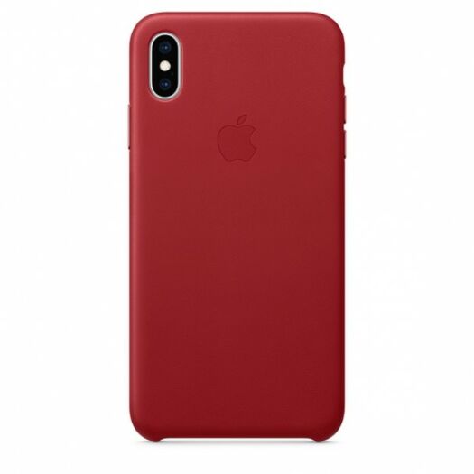 Чехол iPhone Xs Max Leather Case - (PRODUCT)RED (MRWQ2) 000010163