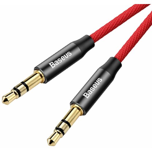 Baseus Yiven Audio Cable M30 0.5M Red + Black 000008287