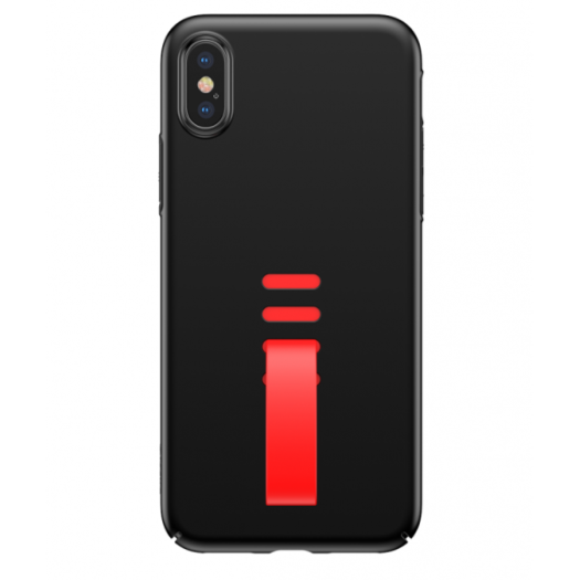 Чехол Baseus Little Tail Case for iPhone X/Xs Black + Red 000011092