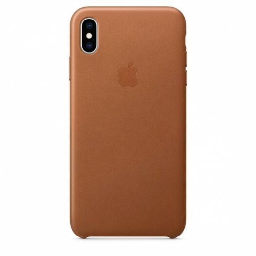Чехол iPhone Xs Leather Case - Saddle Brown (MRWP2) 000010691
