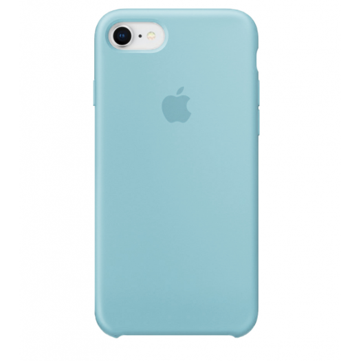 Чехол iPhone 7 - 8 Sky Blue Silicone Case (High Copy) 000006795